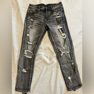 WOMEN RIPPED JEANS SIZE L